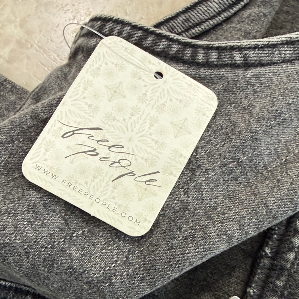 Free People Palmetto Set Dusky Rinse Combo Denim M - Picture 3 of 7
